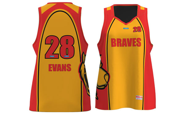 Female Reversible Basketball Playing Singlet