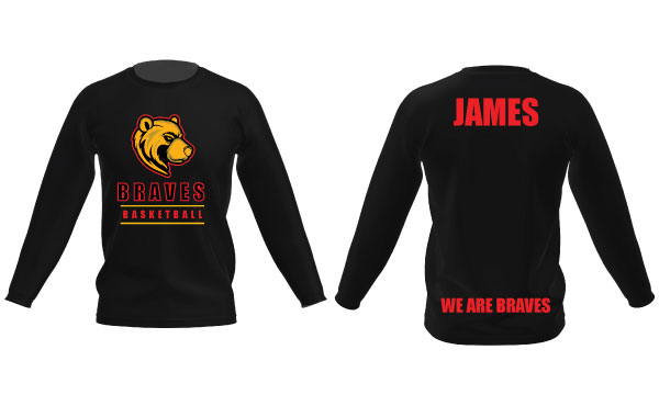 Braves Ladies Long Sleeve Players Warm Up Top